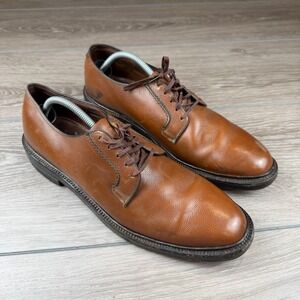 Hanover Mens L.B. Sheppard Signatures Leather Derby Shoes Brown 12 B/AA